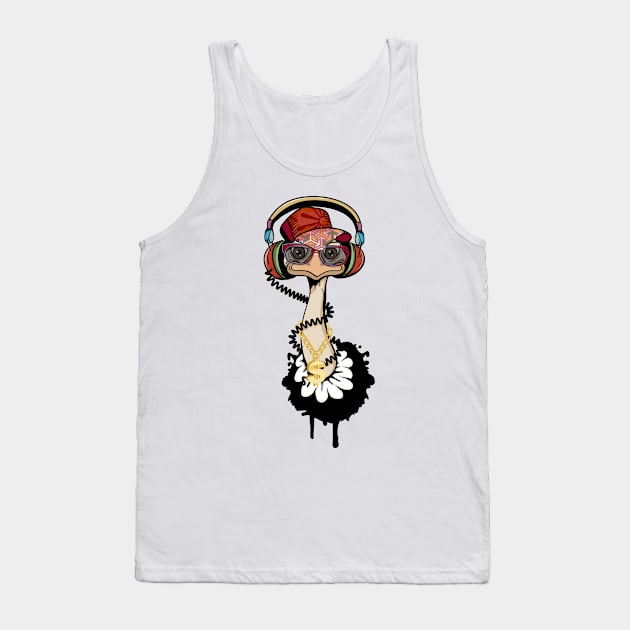 Ostrich Hip Hop Style Tank Top by Kisho